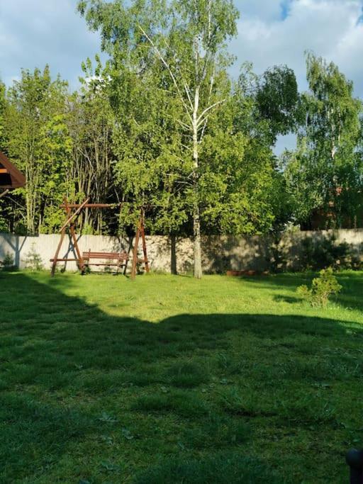 Domek Wypoczynkowy Caloroczny U Agi Z Balia Z Jacuzzi I Sauna Przezmark Exterior foto