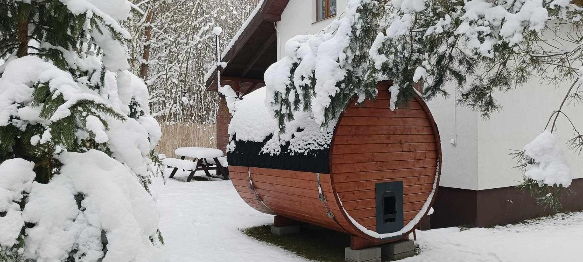 Domek Wypoczynkowy Caloroczny U Agi Z Balia Z Jacuzzi I Sauna Przezmark Exterior foto